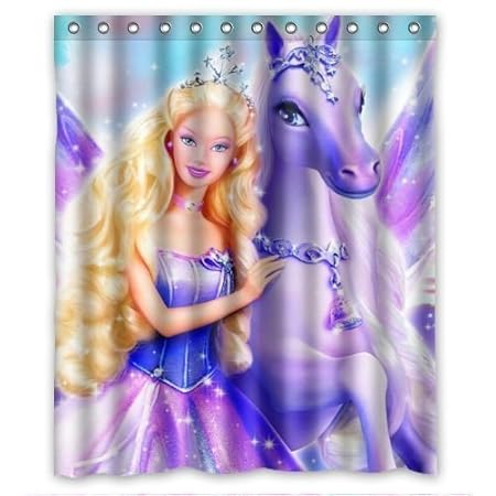 Newest Barbie Shower Curtain Unique Design Amazon Co Uk Kitchen