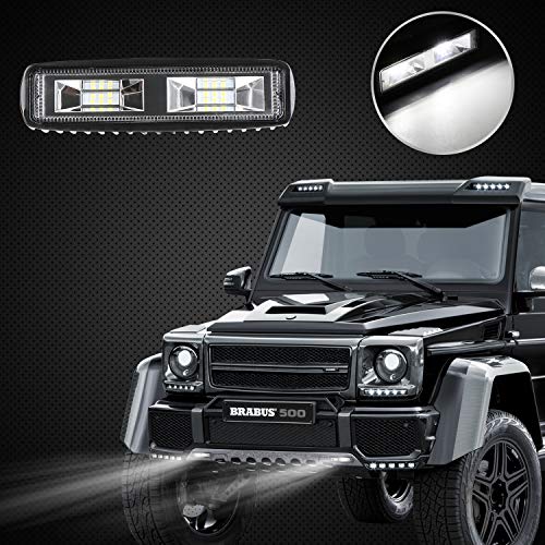 AAIWA LED Light Bar, 6 Inch Led Pods 36W Off Road Lights Flood Driving Fog Lights, Led Work Light Bar for Truck SUV ATV Jeep Boat - Thumbnail 4