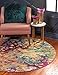 Unique Loom Jardin Collection Colorful, Vibrant, Abstract, Modern Area Rug, 6' 1