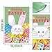 WATINC 2Pcs Happy Easter Garden Flag and Double Sided Welcome House Flag with Rabbit and Eggs, Indoor Polyester Party Decor Flags for Celebration, Festival Home Outdoor Flag Garden 12.4 x 18.5 Inch