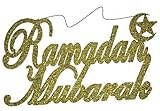 Glitter Ramadan Mubarak Hanging (Gold)
