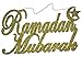 Glitter Ramadan Mubarak Hanging (Gold)