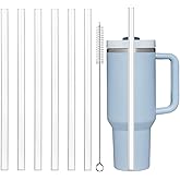 Replacement Straw for Stanley Cup Tumbler, 6 Pack Reusable Straws for Stanley Quencher 40 oz 30oz 20oz Tumbler with Handle, Plastic Straw for Stanley Accessorie