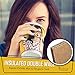 Disposable Coffee Cups With Leak-Proof Lids 12 Oz To-Go, 50-Pack Hot Paper Insulated Double Wall Cup Quality Secure-Locked Lid. Cute & Funny Woman Design, Cold/Hot Beverage Party Travel Cups.