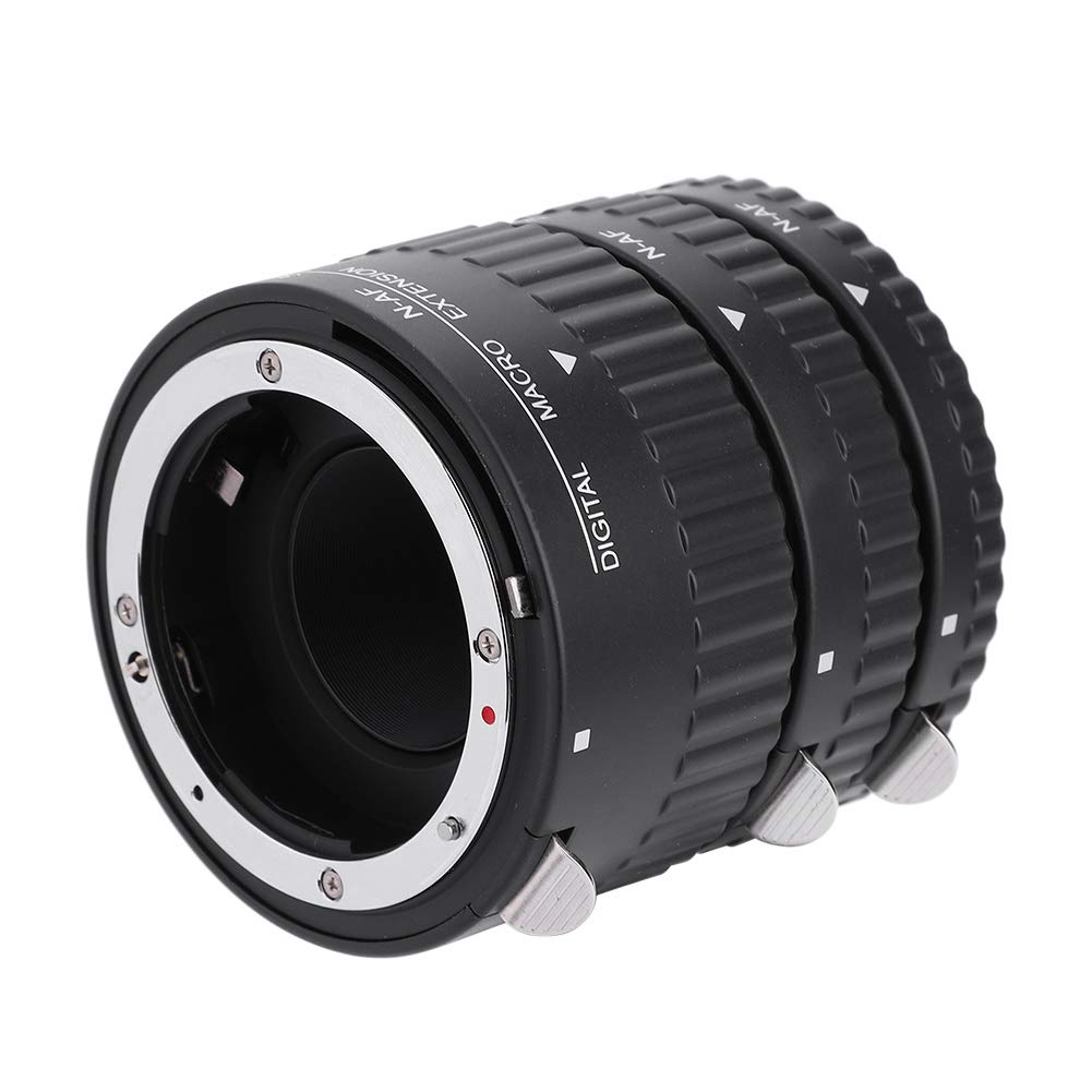 Topiky N-AF Auto Focusing Close-Up Macro Extension Lens Tube Adapter Rings Set 12mm+20mm+36mm for DSLR (N-AF1-B)