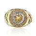 ANDI ROSE Fashion Men 18K Gold GP Cool Lion Eagle Star Ring Size 8 / 9 / 10 / 11.5 / 12.5