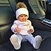 Baby Boys Girls Winter Knit Beanie Parent-Child Knit Cap Hat Family Crochet Ski Cap White