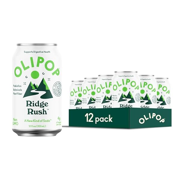 OLIPOP PREBIOTIC SODA POP, RIDGE RUSH, PANTRY PACK...