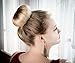 GOZE 13 Piece Ring Hair Donut Bun Maker Set - For Chignon Hair Styles - 3 Buns, 2 Bands, 8 Bobby Pins (Brown)