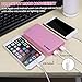 LQM 20000mAh Dual USB External Battery Backup Power Bank for Apple iPhone 6, 6 Plus 5S 5C 5 4S 4,iPad Air Mini 2, HTC One, One 2 (M8), Samsung Galaxy S6 Edge, S6 S5 S4 S3, Tab 4 3 2 Pro (pink)