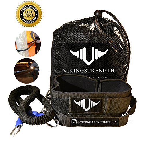 Vikingstrength-360-Resistance-Running-Training-Bungee-Band-Waist-Workout-Guide-Speed-Fitness-Agility-Speed-Strength--Gym-Equipment-for-Football-Basketball-Crossfit-Solo-or-Partner