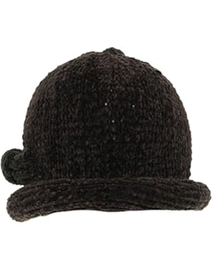 Women's Charming Roll Up Hat, Chocolate