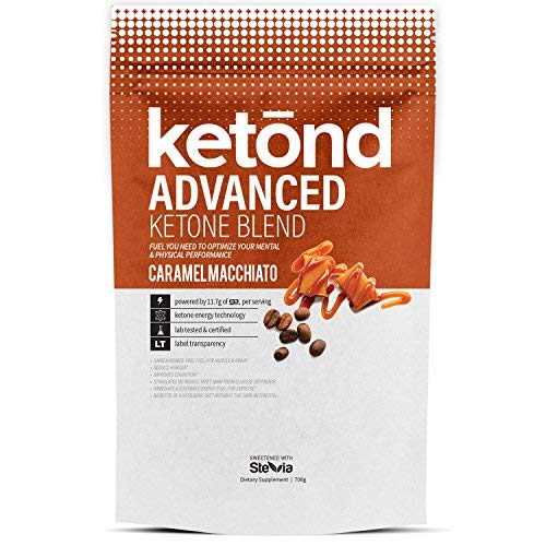 Ketond Advanced Ketone Supplement - 11.7g of goBHB per Serving (30 Servings) - #1 Rated BHB (Beta-HydroxyButyrate) Supplement for Weight Loss, Increased Energy, Focus & Fat Loss (Caramel Macchiato)