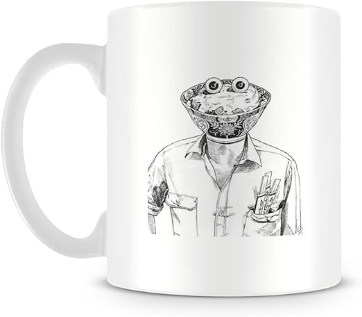 Japanese Body Horror Soup Bowl Head Anime Manga Style Mug Amazon Ca Home Kitchen