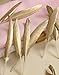 Piokio 50pcs Gold Feathers for Centerpiece, Cupcake Decorations, DIY Art and Craft