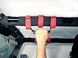 ZHOL® Jeep Wrangler Roll Bar Grab Handle Red (Pack of 2)