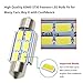 BOODLIED 10pcs 36mm Festoon LED 5630 5730 6-SMD White Canbus No Error Free Dome Map Light Bulbs 3021 DE3021 6418 DE3423 DE3425.