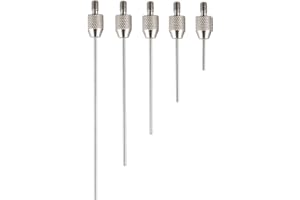 KBAOELE Needle Point Contact Points Diameter 1mm/1.5mm Set for Dial Digital Indicators Depth Gauge M2.5 Thread (D1mm (M2.5 Thread))