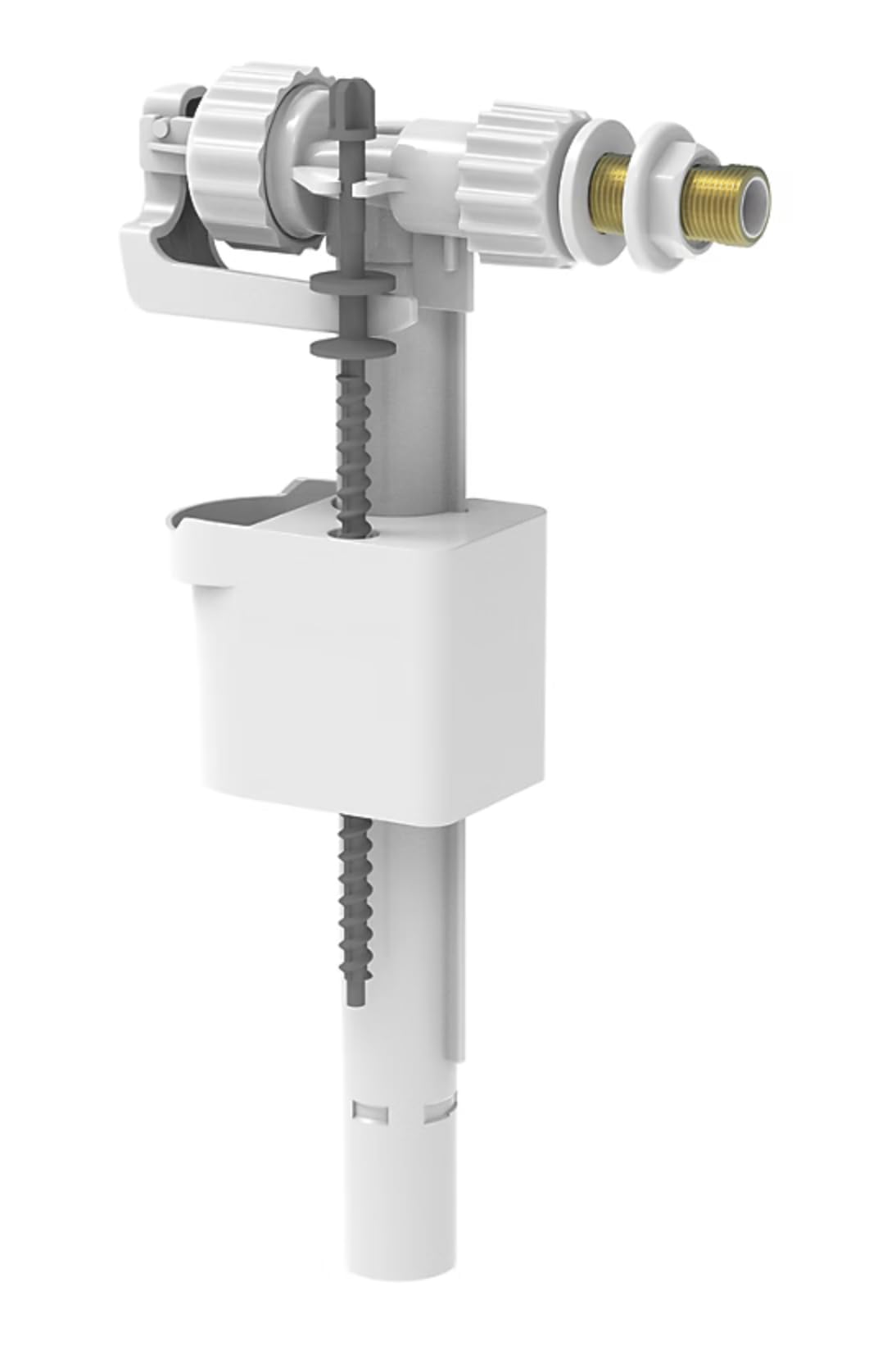 Cornat Universal Cistern Filling Valve for deep and high-Hanging cisterns with a Flat Float Body of 50 mm; Water can be Adjusted Freely; one Piece.