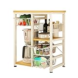 Yontree Kitchen Trolley Cart Utility Rolling