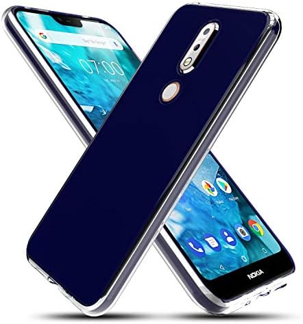 Nokia 7.1 Case, CASEKEY [Slim&Thin] Shock-Absorption Bumper Anti-Scratch Soft Silicone Flexible Rubber Glossy TPU Clear Protective Cover Compatible with Nokia 7.1,Clear