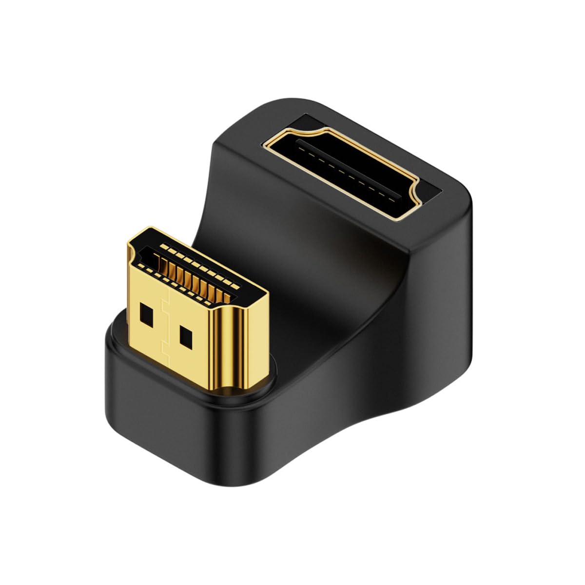 CY 8K Cable 360 Degree Up Opposite U Shape Back Angled Type-A HDMI 1.4 Male to HDMI Female Extension Adapter Converter