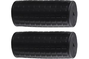 Wheelbarrow Replacement Handles 2 Pack, Rubber Handle Covers for Wheelbarrow with Non-Slip Grip, Weatherproof Black Round Tub