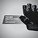 Harbinger 114310 Pro Non-WristWrap Vented Cushioned Leather Palm Weightlifting Gloves, Pair, Small , Black