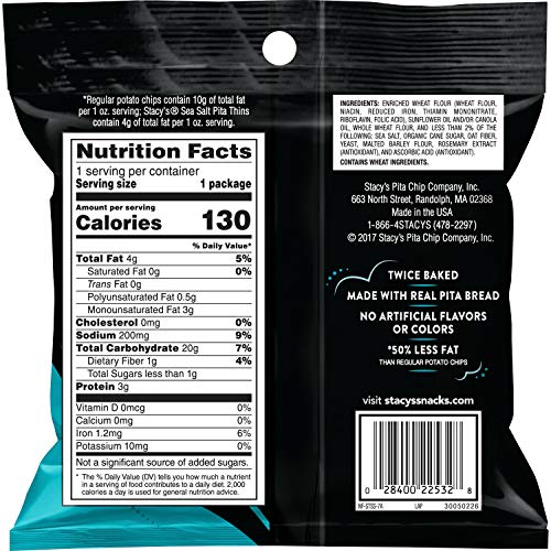 Stacy's Flavored Pita Chips, 1 Ounce (Pack of 24) Pricepulse