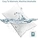 VECELO Hotel Bed Pillows for Sleeping 2 Pack 100% Hypoallergenic, Supportive Neck Pain Relief, Soft Plush Fiber Fill for Side/Back Sleeper Queen, White 2 Count
