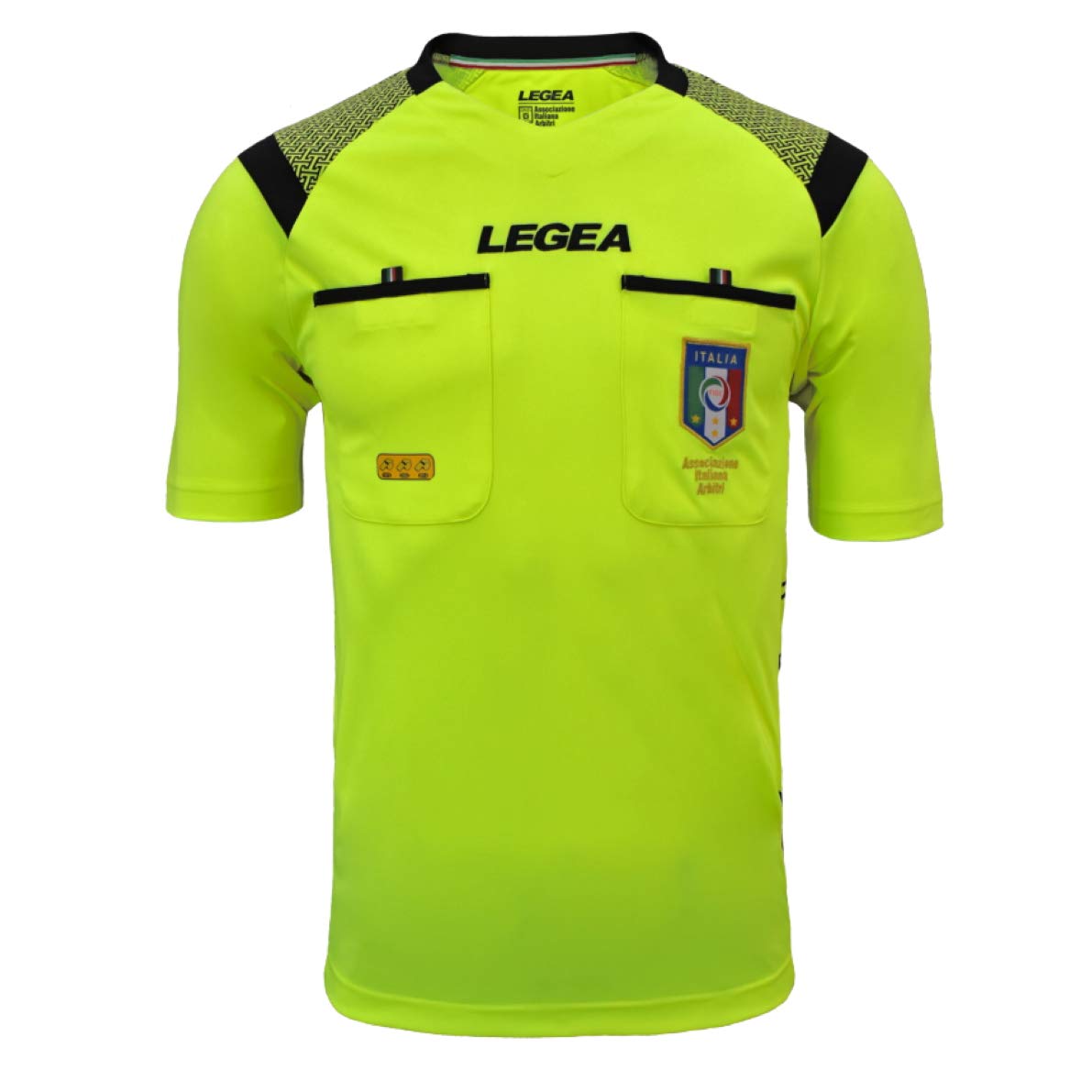Men's Maglia Gara Official Figc Aia MC Shirt for season 2019/2020, Yellow, XS