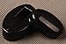 shijian Simple Plain Black Alloy Kashira Fuchi Sleeve for Japanese Katana Wakizashi Sword