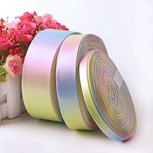 New rainbow gradient Gradient color stain Ribbon 5 Yrds a package Gift Wrapping