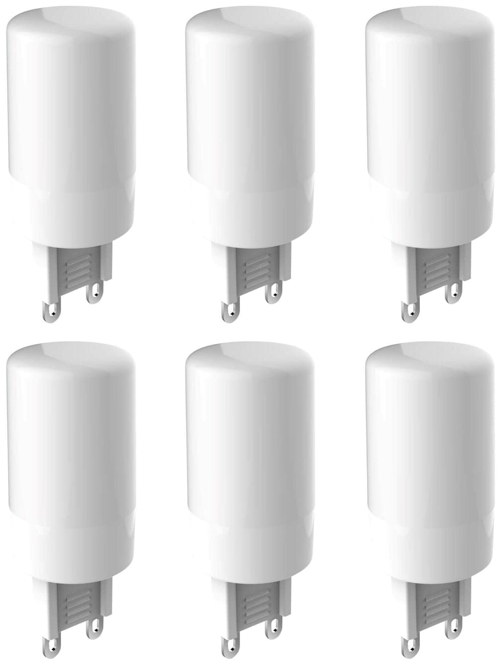 Energetic G9 LED Light Bulb, 3.3W, 370 Lumens, Warm White 3000K - 6 Pack