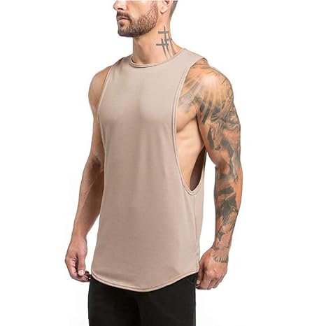 Sannysis Gym Fitness Stringer Herren Tanktop Unterhemd Tankshirt Tops Sport Shirt Trägershirt Sommer Männer Bodybuilding Ober
