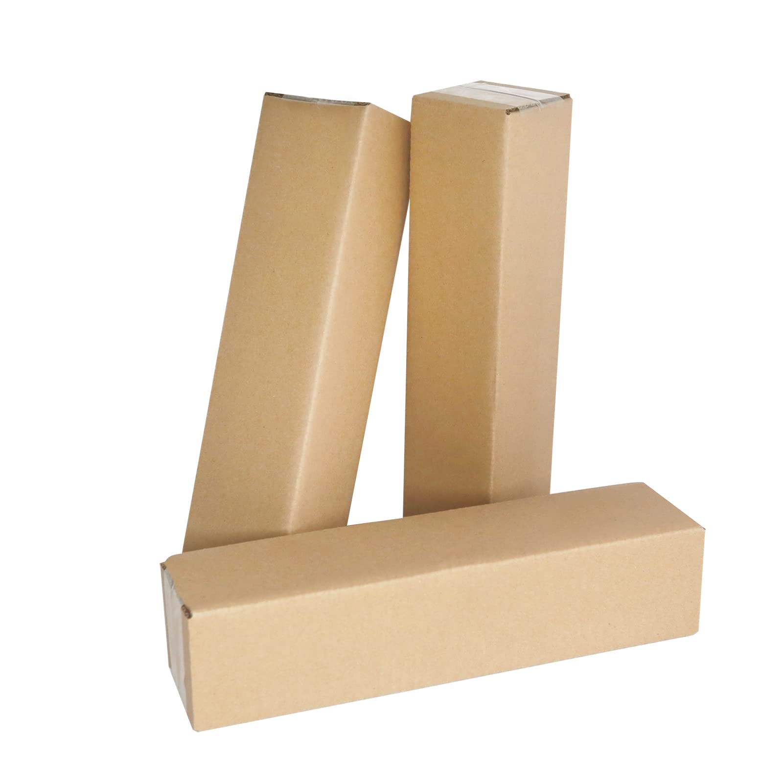 PACK4YA 280×65×65mm Long Corrugated Cardboard Boxes Royal Mail Small Parcel Postal Boxes for Posting Brown Mailing Postage Shipping Box for Small Business, Storing or Gift Wrapping