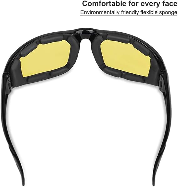 Occhiali da sole da moto lenti gialli, guida di notte imbottiti uomo da  motociclista 8CP927MIX con cuscinetti di protezione avvolgenti da donna  Copricapi Occhiali berjaya.edu.my