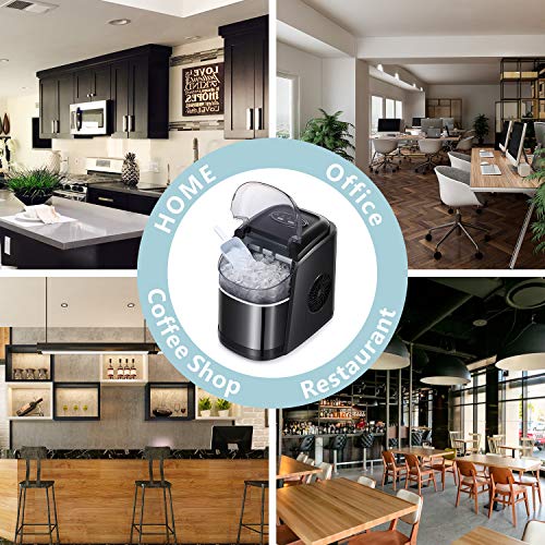 Tavata Countertop Portable Ice Maker Machine with Selfclean Function