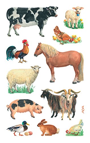 AVERY Zweckform 53720 Kinder Sticker Bauernhof Tiere 33 Aufkleber