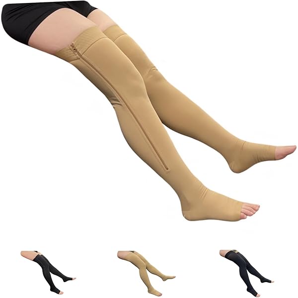 Amazon.com: Presadee Thigh High Open Toe 20-30 mmHg Firm