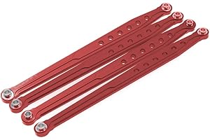 HobbyCrawler Red Aluminum Everest 10 Linkage for Redcat Gen7 Upgrades Parts Alloy Chassis Lower Side Linkage Redcat Gen7 ProSport Parts