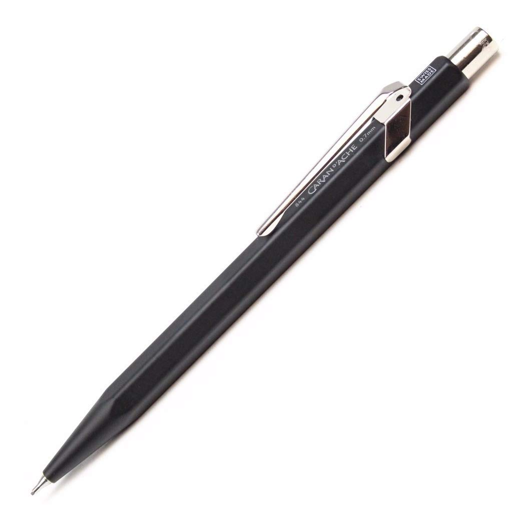 Caran Dache Mechanical Pencil, Classic Line, Black, with 0.7mm Lead