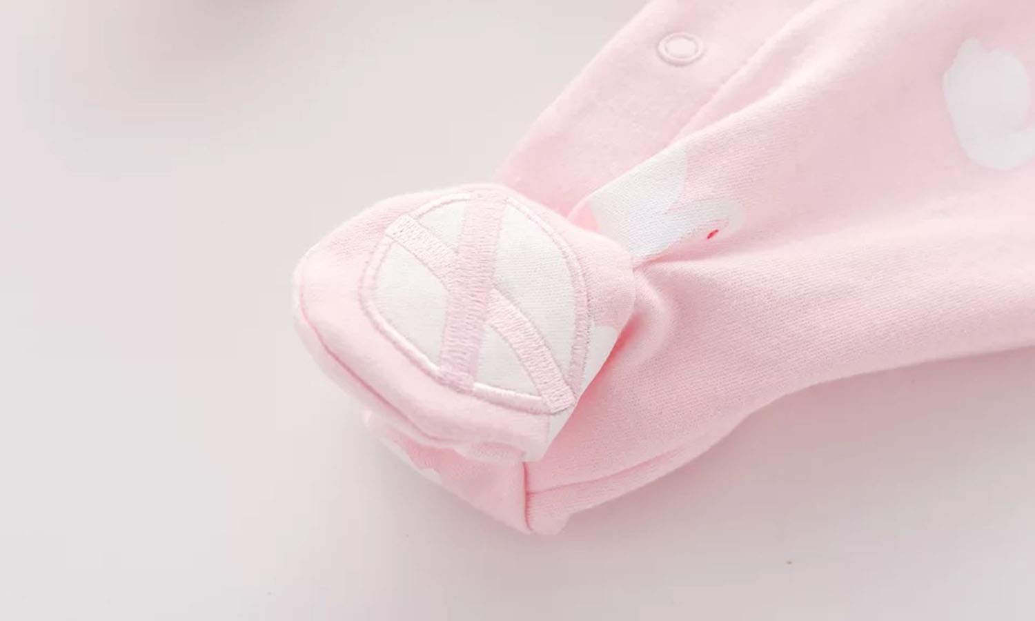 Babymine Baby One Piece Romper Soft Cotton Sleepwear Footed Jumpsuit for 0-12 Month Infant