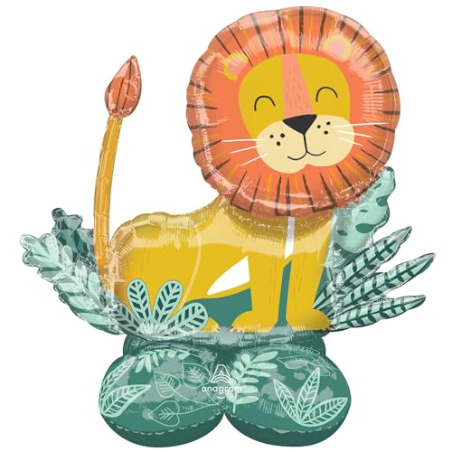amscan 4294011 - Airloonz: Get Wild Lion Foil Balloon P70 (45/114Cmx 43/109Cm)