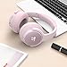TaoTronics Active Noise Cancelling Headphones [2019 Upgrade] Bluetooth Headphones Over Ear Headphones Hi-Fi Sound Deep Bass, Quick Charge, 30 Hours Playtime for Travel Work TV PC Cellphone-Pink