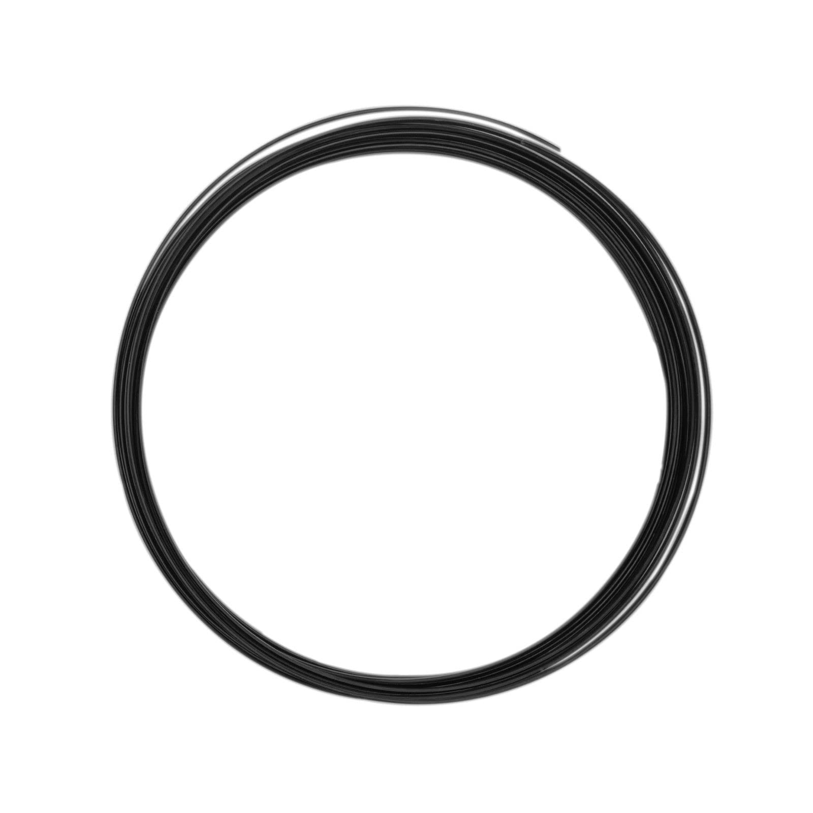 Vaessen Creative Aluminium Craft Wire Flat 0.2" (5 mm) x 0.04" (1 mm) x 0.14" (3,5 mm) Black - Flexible Metallic Wire for Crafting, Flower Arranging, Jewellery Making and Modelling