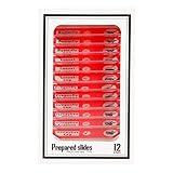 Scientoy 12 Pcs Prepared Microscope Slides Set for Basic Biology Education,Animal