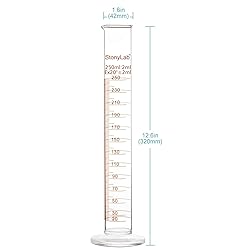 StonyLab 3-Pack Borosilicate Glass 250ml Heavy Wall