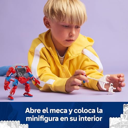 LEGO Marvel Spider-Man vs. Anti-Venom Robotic Armor Superhero Toy com Figura de Robô e Minifiguras, Role Playing e Jogo de Batalha, Presente para Meninos e Meninas 6 Anos e Mais Velhos 76308