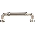 Top Knobs TK322BSN Chareau Collection 3-3/4" Reeded Pull, Brushed Satin Nickel